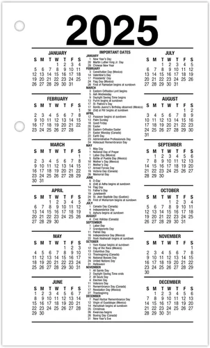 Vista 4 de AT-A-GLANCE Recambio de calendario de escritorio diario 2023, 3-1/2 x 6 pulgadas, hoja suelta (E71750)