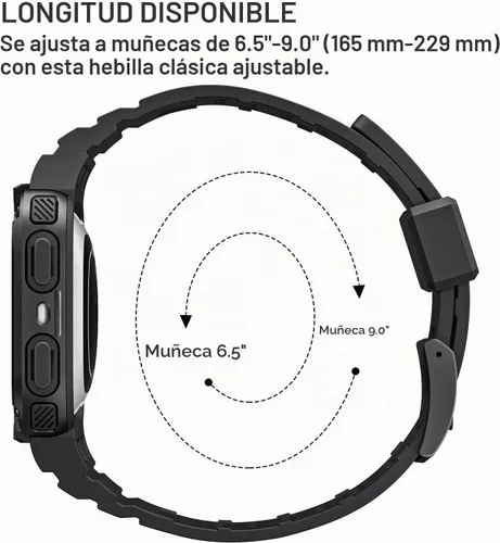 Vista 6 de FINTIE - Correa con funda compatible con Fitbit Versa 4/3/2/1/Lite y Sense 2 1 Negro