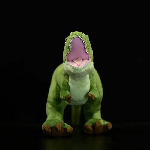 Vista 3 de Simulation Tyrannosaurus - Juguete de peluche de dinosaurio T-Rex grande de 19 pulgadas, juguete de peluche grande de 19 pulgadas, figuras suaves
