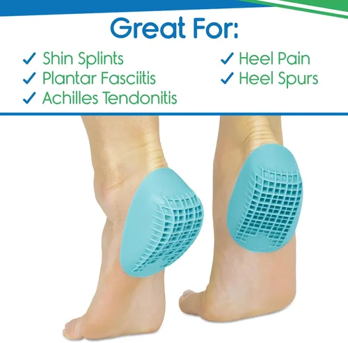 Vista 3 de ViveSole Tacones resistentes para aliviar el dolor de talón y apoyo, almohadillas de gel para enfermedades graves y fascitis plantar, almohadilla