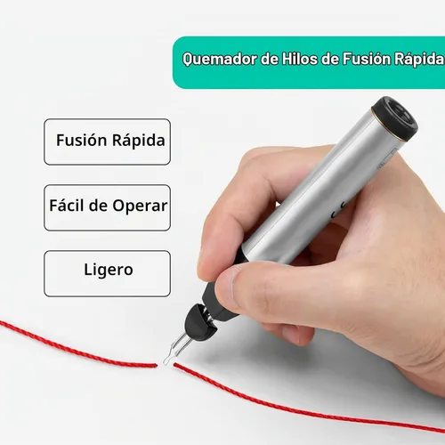 Vista 3 de Herramienta de quemado de hilos, bolígrafo de calor instantáneo para derretir y recortar hilos deshilachados, costura de cuentas y manualidades