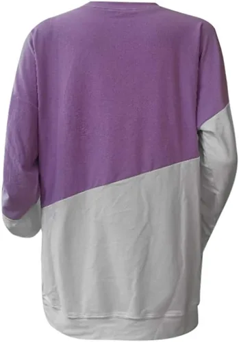 Vista 4 de Sudaderas de gran tamaño para mujer, manga larga, cuello redondo, ajuste holgado, ropa de otoño 2023, cómodas camisetas Y2K