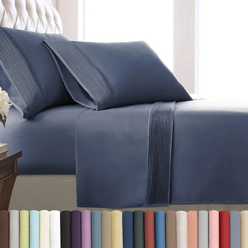 Vista 15 de Southshore Fine Linens®, juego de ropa de cama con bolsillo profundo, Microfibra, Negro, gemelo