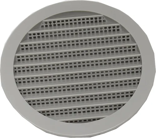 Vista 6 de Cubierta redonda de rejilla de rejilla de plástico de 4 pulgadas para rejilla de ventilación de reptiles (1, blanco)