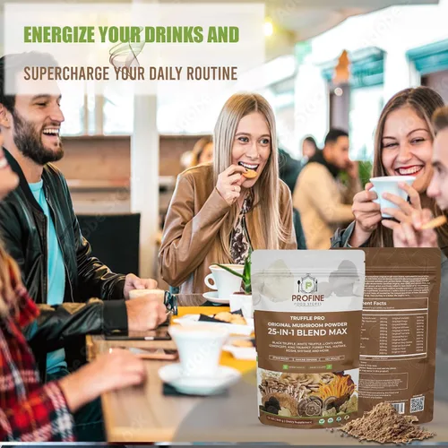 Vista 4 de PROFINE Truffle PRO - Polvo de hongos 25 en 1 Super Blend 5000 mg