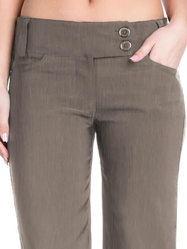 Vista 109 de Design by Olivia Pantalones de oficina de corte holgado para mujer