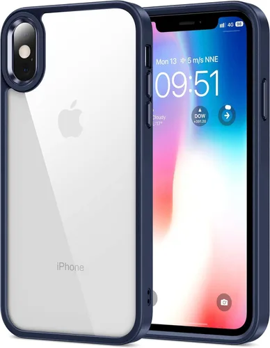 Vista 101 de HOOMIL Funda para iPhone 7 Plus/iPhone 8 Plus de 5.5 pulgadas, no amarillea, protección contra caídas, cubierta trasera dura transparente Negro