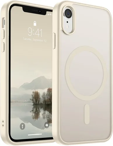 Vista 22 de SUPFINE Funda magnética para iPhone 11 Pro Max (compatible con MagSafe) (protección contra caídas de grado militar), delgada, translúcida mate, a