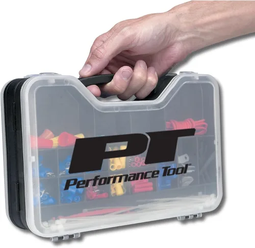 Vista 7 de Performance Tool W5207 Kit de reparación eléctrica multiusos de 285 piezas, color negro
