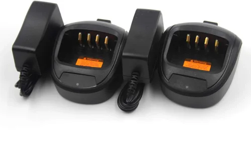Vista 7 de Paquete de 2 cargadores de batería rápidos CH10A03 para radios portátiles HYT TC-610 TC610S BL2001 BL1204 Hytera TC620 Radios portátiles de dos vías