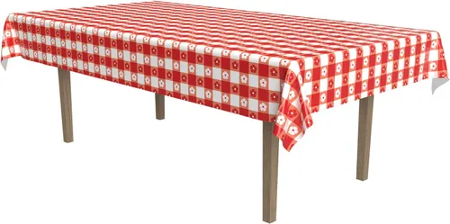 Vista 3 de Beistle Mantel de tela de araña, 54 x 108 pulgadas, mantel de plástico, rectangular, mantel de Halloween, mantel de vacaciones, mantel de plástico