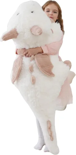 Vista 8 de Animales de peluche de cocodrilo gigante, animales de peluche de cocodrilo gigante, juguete de peluche de cocodrilo grande de 52 pulgadas, enorme