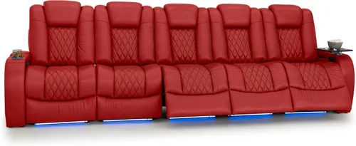 Vista 119 de Seatcraft Asiento de cine en casa Diamante Marrón Reclinable Individual