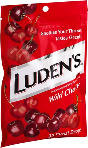 Vista 5 de Luden's Wild Cherry - Gotas para la garganta para la tos Pastilla de pectina/Demulcent oral 30 unidades por paquete Paquete de 3