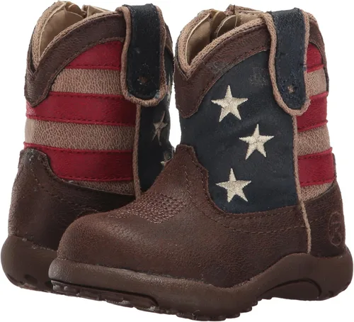 Vista 7 de ROPER Botas American Patriot Western para niños, Marrón