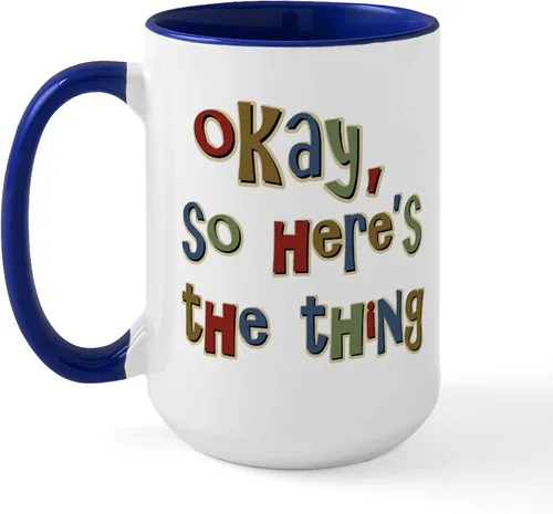 Vista 29 de CafePress Cattitude Funny Cat Saying Taza Grande de Café de Cerámica 15 oz (444 ml)