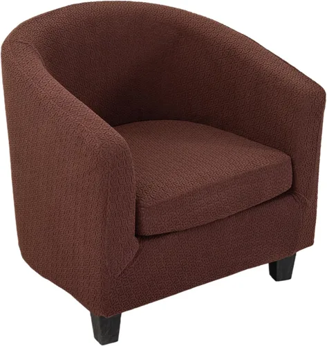 Vista 37 de NILUOH - Funda para silla de club de 2 piezas, funda elástica para silla de bañera redonda, fundas para silla de barril, fundas antideslizantes