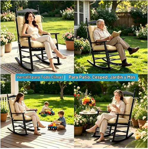 Vista 6 de QILLOWAY - Cojín o respaldo para asiento de exterior, cojín de repuesto, primavera/verano, Moderno, Beige