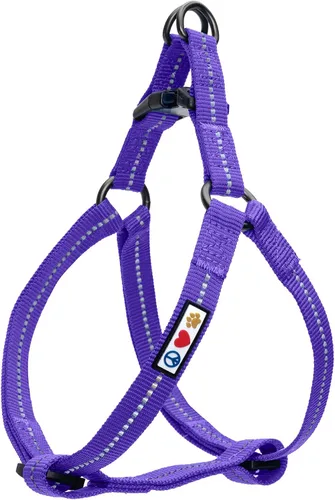 Vista 16 de Pawtitas Arnés Sólido Step-in para Perro – Chaleco Ajustable Sin Tirones para Cachorros hasta Seniors, Seguro y Cómodo XS Negro