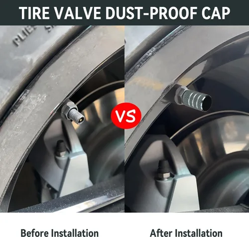 Vista 2 de Tapones de vástago de válvula de neumático para Tesla Model Y X S 3, tapa de vástago de válvula de aleación de aluminio, cubiertas de vástago