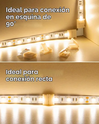 Vista 2 de JACKYLED Conectores de tira LED de 2 pines de 0.394 in para tiras de luces