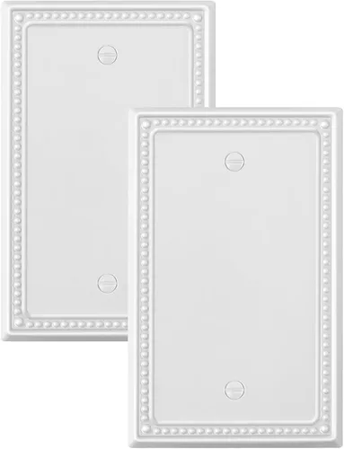 Vista 50 de Paquete de 2 cubiertas de placa de interruptor de luz de doble palanca, cubiertas decorativas de placa de doble interruptor Pearls, placa de pared