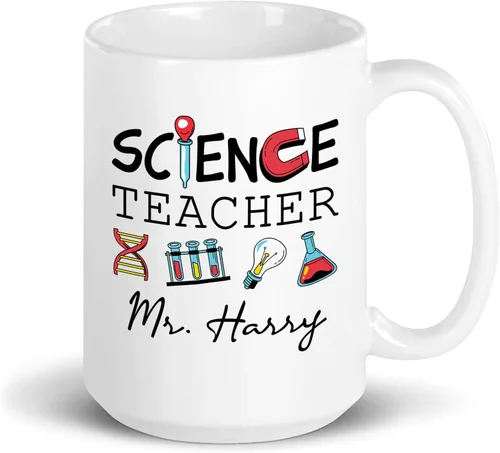 Vista 7 de Taza para profesores de arte, regalo del día del profesor, taza personalizada para profesores de arte, taza para profesores de escuela, taza