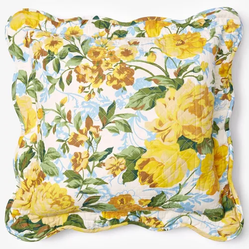Vista 51 de BrylaneHome Almohada cuadrada Florence - Flor antigua