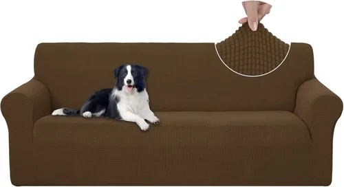 Vista 111 de U-NICE HOME Funda para sofá biplaza elástica, cubierta para sofá, funda para sillón, protector de muebles para sofá con 2 cojines, funda para sofá
