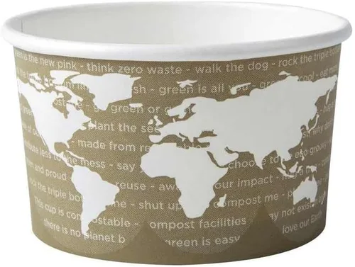 Vista 23 de Eco-Products, Inc Recipientes para sopa con diseño del mundo, Mixto, 1000