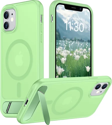 Vista 214 de Funda para iPhone 11 con compatibilidad magnética, [Soporte invisible incorporado][Compatible con MagSafe]