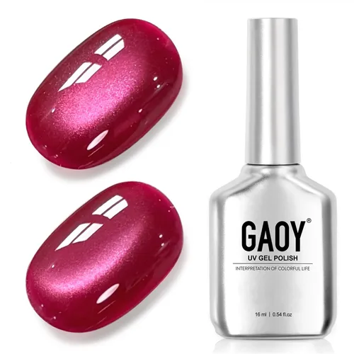 Vista 85 de GAOY Esmalte de uñas de gel Brown Cat Eye, 4629 azul ámbar, 0.5 fl oz Ámbar azul