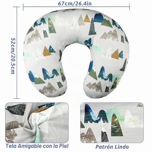 Vista 6 de TANOFAR Funda de almohada de lactancia, 1 paquete, funda elástica extraíble para almohadas de lactancia, ultra suave, se adapta perfectamente a