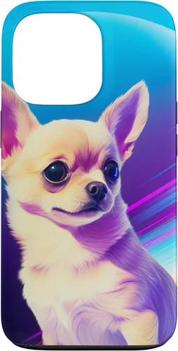 Vista 10 de Chihuahua Dog Retro Rainbow para Chihuahua Dog Lovers Case para iPhone 17