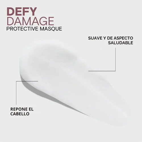 Vista 4 de Joico Máscara protectora Defy Damage para cabello teñido Fortalece los lazos y conserva el color del cabello con aceite de semilla de moringa