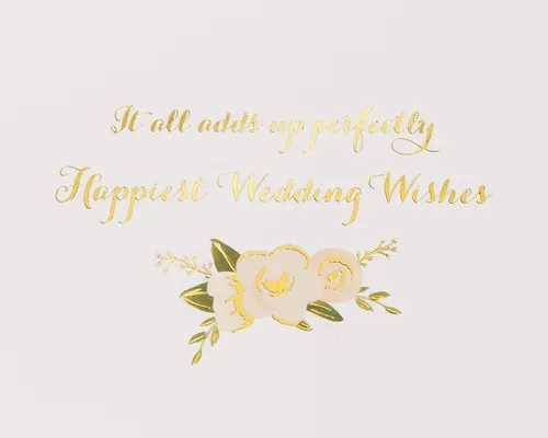Vista 3 de Papyrus Tarjeta de boda para pareja (todo suma)