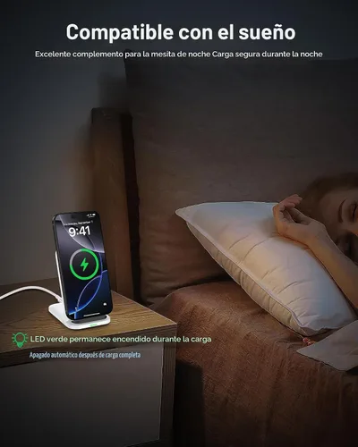 Vista 6 de Soporte de cargador inalámbrico Pixel 11 de carga rápida de 15 W