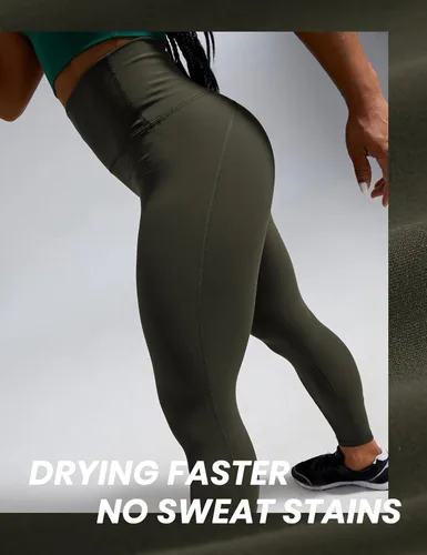 Vista 3 de CRZ YOGA Ulti-Dry - Leggings de entrenamiento para mujer de 25 pulgadas, pantalones de yoga de cintura alta, 78, atléticos, correr, fitness, gimnasio