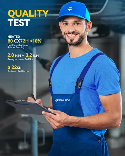 Vista 5 de PHILTOP 6 piezas de brazo de control delantero inferior con barra estabilizadora de rótula para Nissan Rogue 2014-2020 Rogue Sport 2017-2022 Qashqai