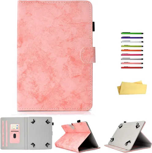 Vista 12 de Funda universal de piel sintética para tablet de 7 pulgadas, con bolsillo para tarjetero para Samsung Galaxy Tab A 7.0, Tab 3/E Lite 7, Tab 2/3/4
