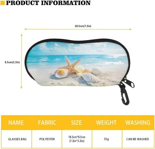 Vista 6 de JoyLamoria Funda de gafas de sol de neopreno ultra ligera con diseño novedoso