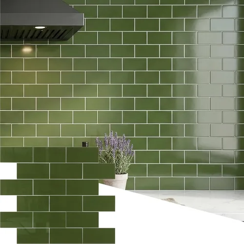 Vista 16 de 1 paquete de azulejo autoadhesivo para salpicadero de 12"x12" de PVC para pared, azulejo autoadhesivo para salpicadero de cocina, azulejo de baño