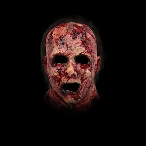 Vista 5 de Máscara de terror de terror para Halloween, cosplay, accesorios espeluznantes