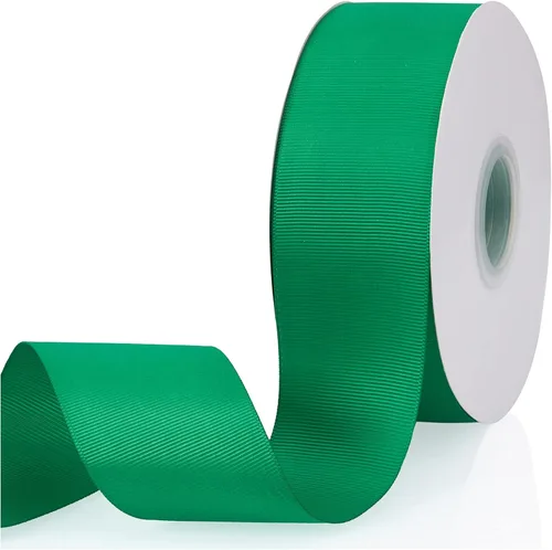 Vista 66 de Cinta de grogrén de doble cara de color liso azul bebé de 1-1/2 pulgadas x 50 yardas para envolver regalos, bodas, fiestas, manualidades, lazos