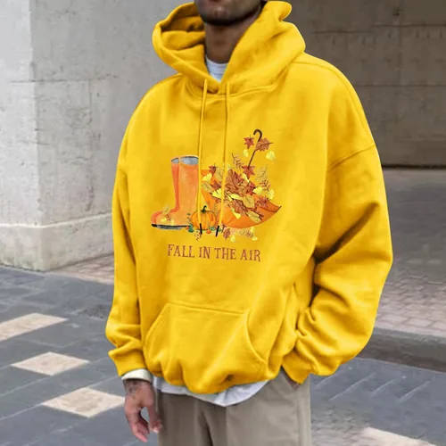 Vista 2 de Shiyingl Fall In The Air - Sudadera con capucha con estampado gráfico de copa de vino, casual, manga larga, divertida, ajustada, a la moda