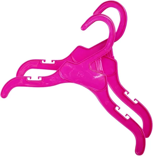 Vista 8 de Perchero de plástico rosa para perros y cachorros para mascotas (L, negro)