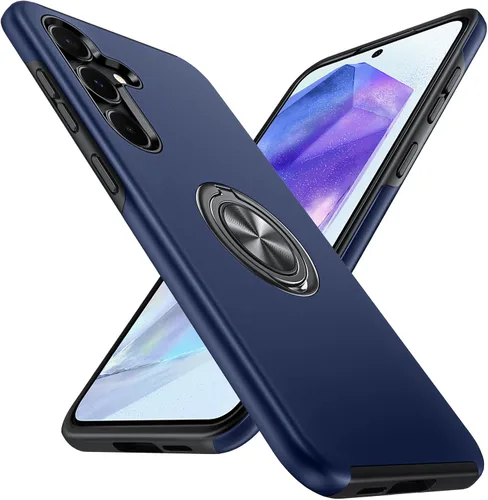 Vista 60 de Anqrp Funda para Samsung Galaxy A53 con soporte de anillo, color negro