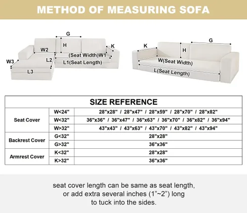 Vista 4 de vctops Fundas para sofá de forro polar sherpa, funda de sofá modular de felpa súper suave y cálida, funda antideslizante de lujo, protector de Café