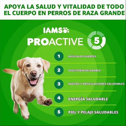 Vista 3 de IAMS Proactive Health Large Breed Dry Dog Food, Chicken, 15 lb