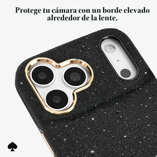 Vista 4 de kate spade new york Funda para iPhone 18 Pro - Crystal Pave Nightfall